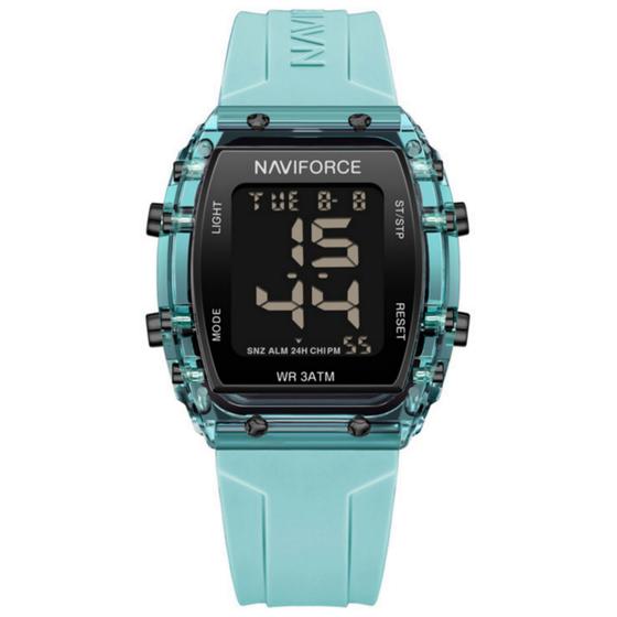 Imagem de Relógio de Pulso Feminino Esportivo Fashion LCD Digital Pulseira de Silicone Impermeavel