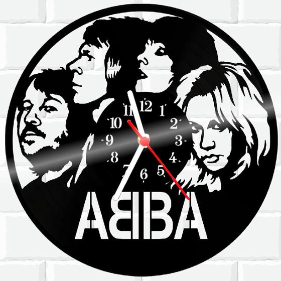 Imagem de Relógio De Vinil Disco Lp Parede  Abba Pop