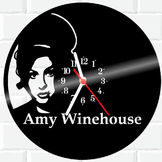 Imagem de Relógio De Vinil Disco Lp Parede  Amy Winehouse Blues Rock