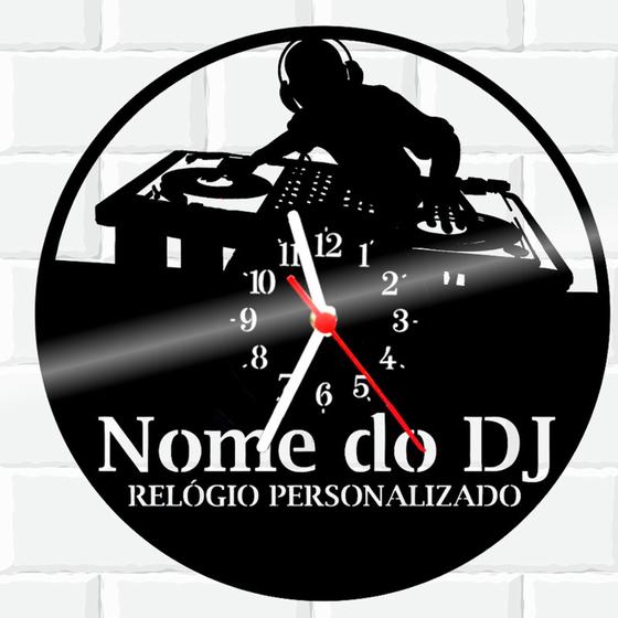 Imagem de Relógio De Vinil Disco Lp Parede DJ 1