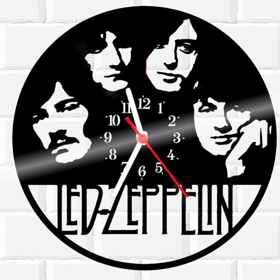 Imagem de Relógio De Vinil Disco Lp Parede Led-Zeppelin Rock 2