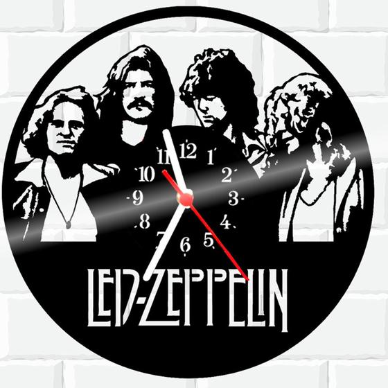 Imagem de Relógio De Vinil Disco Lp Parede Led-Zeppelin Rock 4