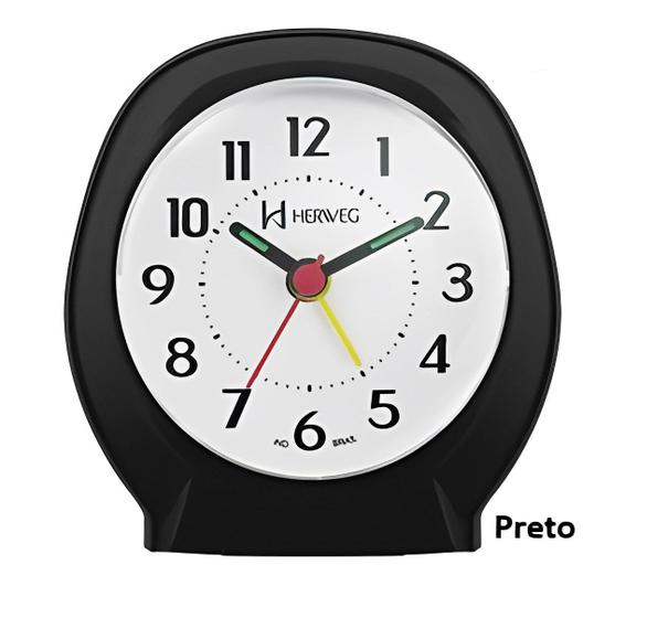 Imagem de Relogio Despertador Antigo Retro Alarme Forte 2634 Herweg