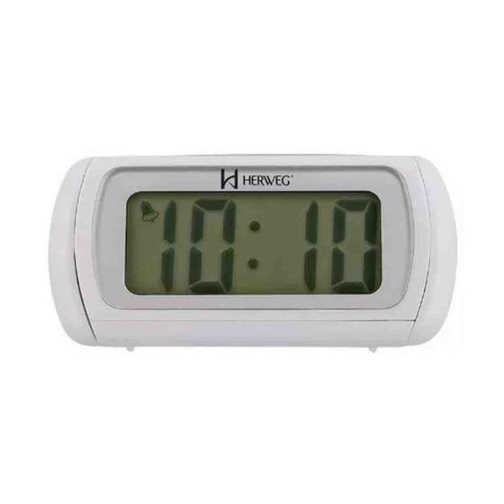 Relógio Despertador Digital Herweg Branco 2916-21 Menor preço em Relógio Despertador Digital Herweg Branco 2916-21