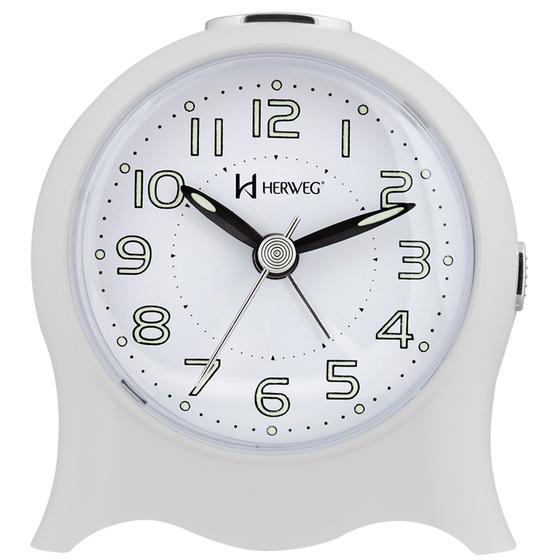 Relogio Despertador Herweg Analógico Preto 2572-021 Menor preço em Relogio Despertador Herweg Analógico Preto 2572-021
