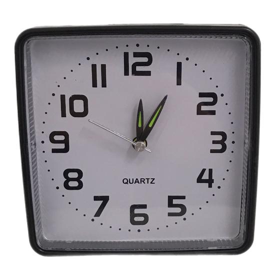 Imagem de Relógio Despertador Quadrado 12cm - HV8695