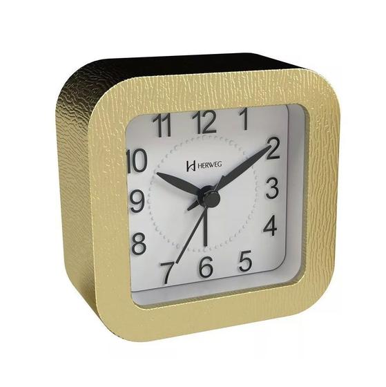 Imagem de Relógio Despertador Quartz Herweg 2656-029 Dourado