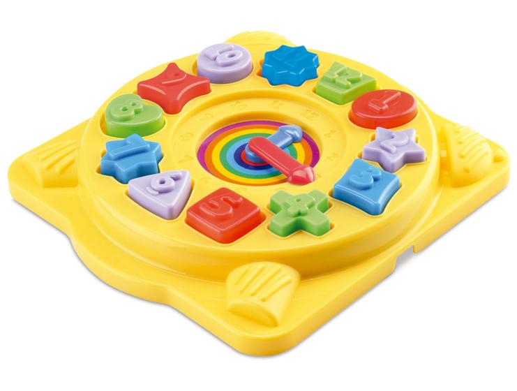 Imagem de Relógio Didático Brinquedo Educativo Silmar Brinquedos