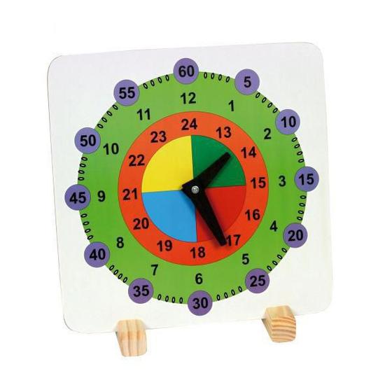 Imagem de Relógio Didático Em Madeira - Brinquedos Educativos
