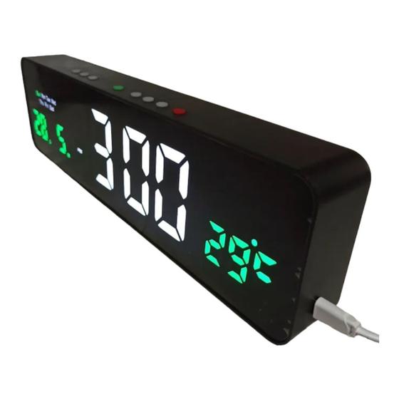 Imagem de Relógio Digital de LED de parede ou de mesa Calendário JH-3208