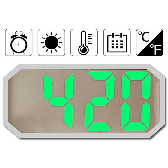 Relógio Digital de Mesa e Parede Led Com Alarme Data Hora E Temperatura Menor preço em Relógio Digital de Mesa e Parede Led Com Alarme Data Hora E Temperatura