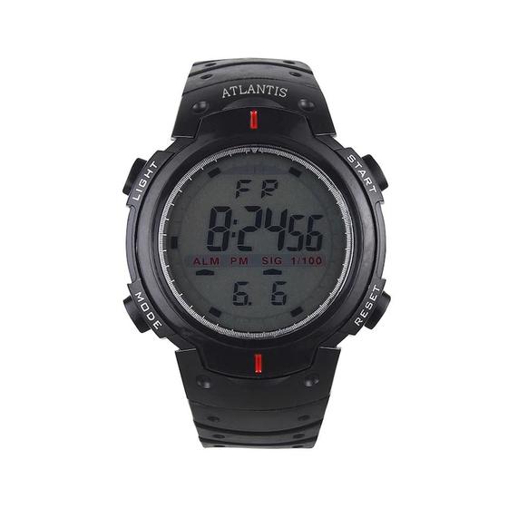 Imagem de Relogio Digital Esportivo de Pulso Atlantis Running Resistente Para Academia Exercicio Luz Led