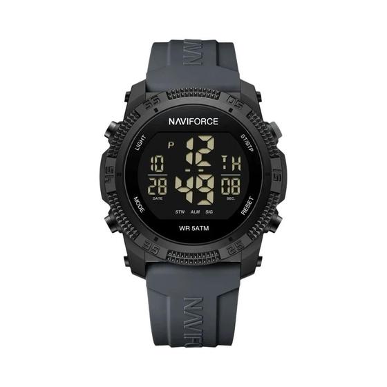 Imagem de Relógio Digital Esportivo Militar Masculino Naviforce Nf7104 À Prova D'água Cronógrafo Cronômetro