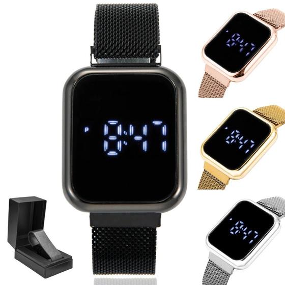 Imagem de Relógio Digital Feminino Led Touch Com Pulseira Automática