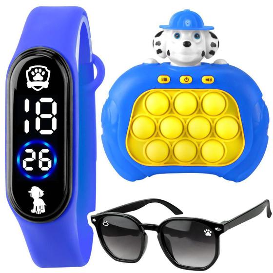 Imagem de Relogio Digital Infantil + Oculos Sol Menino Silicone