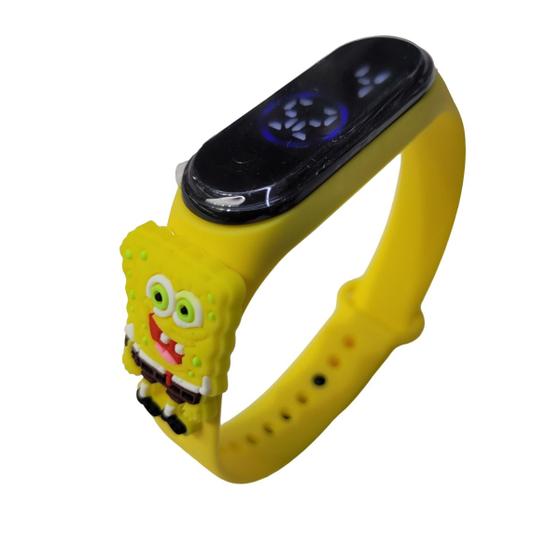 Imagem de Relógio Digital Infantil Touch Aprenda Brinque Bob esponja Y