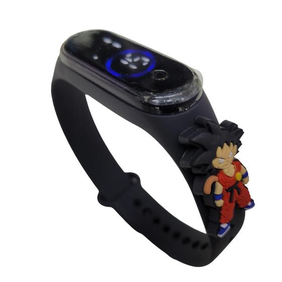 Imagem de Relógio Digital Infantil Touch LED Super Heróis resistente à Água Dragon Ball_Goku Evolution-Pr