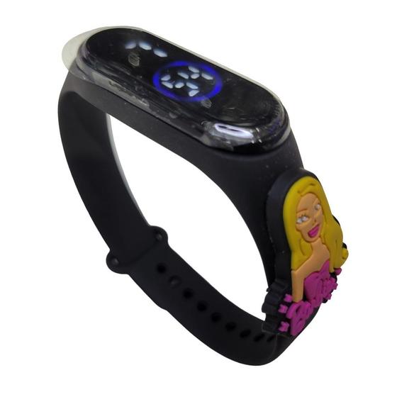 Imagem de Relógio Digital Infantil Touch Resistente à Água - Barbie - Preto - SMACTUDO