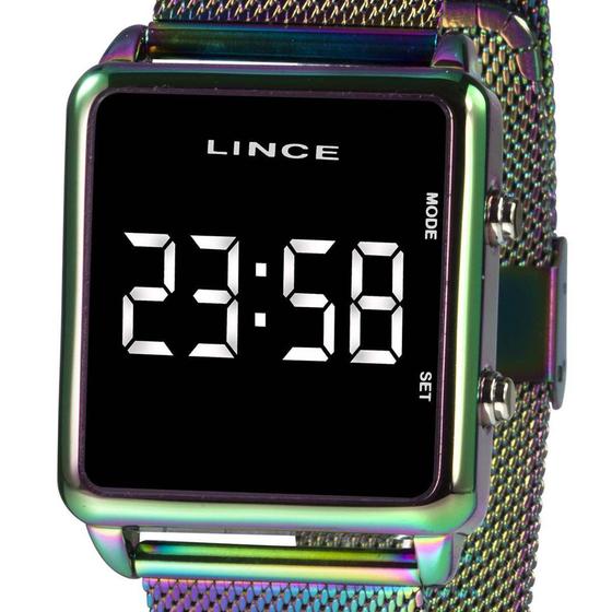 Imagem de Relógio Digital Led Lince Feminino MDT4619L BXQX Colorido