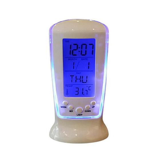 Imagem de Relógio Digital Mesa Despertador Calendário Termômetro Led