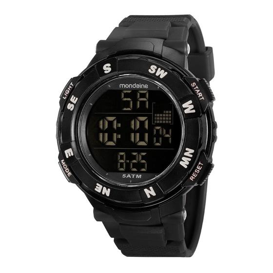 Imagem de Relógio Digital Mondaine 85008G0MVNP2 Preto 85008 Silicone