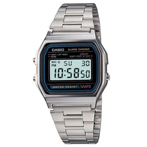 Imagem de Relógio Digital Prata Unissex Casio A158wa-1df-br