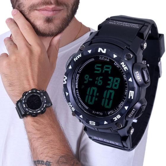 Relógio Digital Sport Masculino de Pulso a Prova Dágua Xinjia XJ-873DFP Menor preço em Relógio Digital Sport Masculino de Pulso a Prova Dágua Xinjia XJ-873DFP