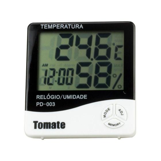 Imagem de Relógio Digital Termo Higrômetro Tomate PD-003 