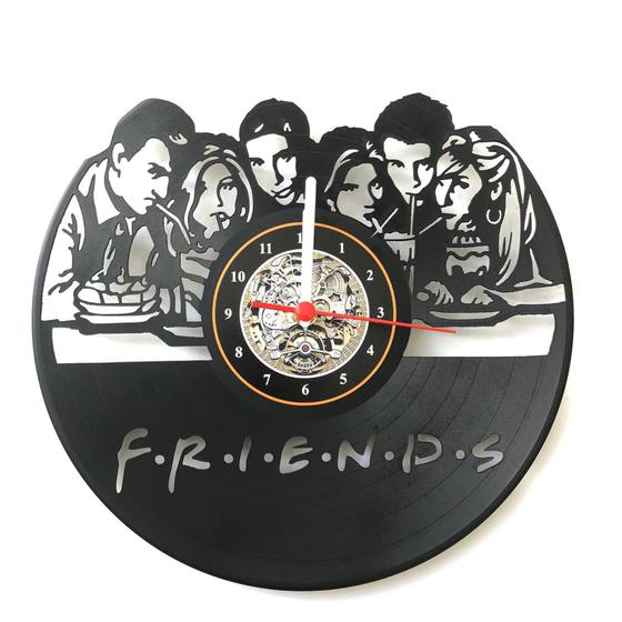Imagem de Relógio Disco de vinil, Friends, Decoração, Presente, , Série