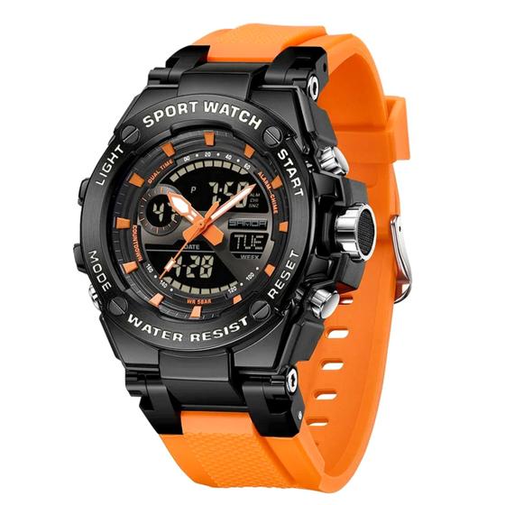 Imagem de Relógio Dual Display Digital com Pulseira Silicone Multifuncional Impermeavel