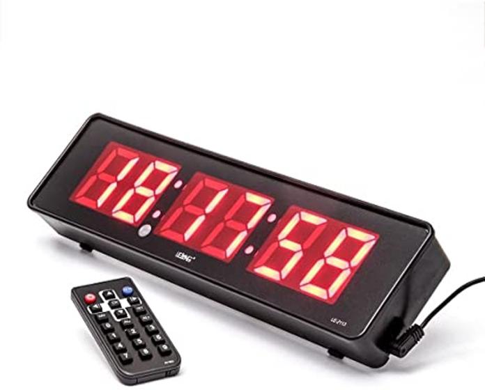 Relógio E Cronômetro Digital De Parede Mesa Com Controle Remoto LE-2113 Menor preço em Relógio E Cronômetro Digital De Parede Mesa Com Controle Remoto LE-2113