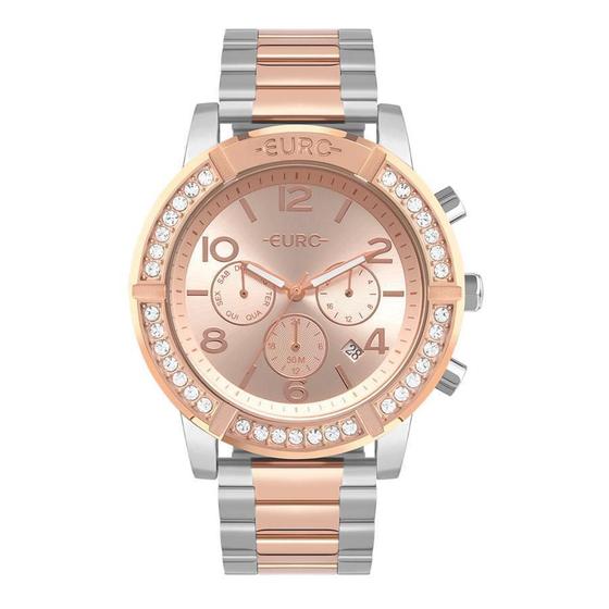 Imagem de Relógio Euro Feminino Eujp25as/4j Bicolor 46mm Multifunção