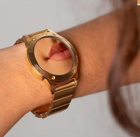 Imagem de Relógio Euro Feminino Fashion Fit Reflexos Dourado