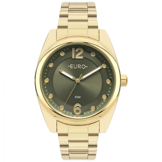 Imagem de Relógio Euro Feminino Glitz Fashion Dourado Eu2033Bi/4V