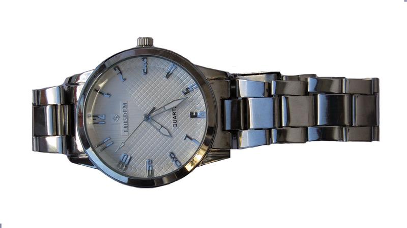 Imagem de Relogio Feminino Analogico Quartzo com Pulseira Prateada-D 