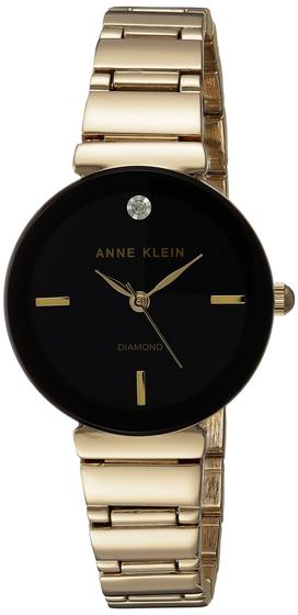 Imagem de Relógio feminino Anne Klein com mostrador de diamante genuíno