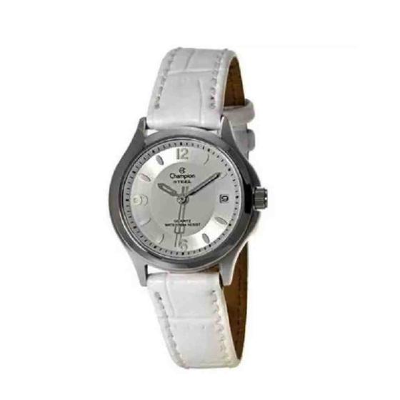 Relógio Feminino Branco Pequeno Champion CA28805S Menor preço em Relógio Feminino Branco Pequeno Champion CA28805S