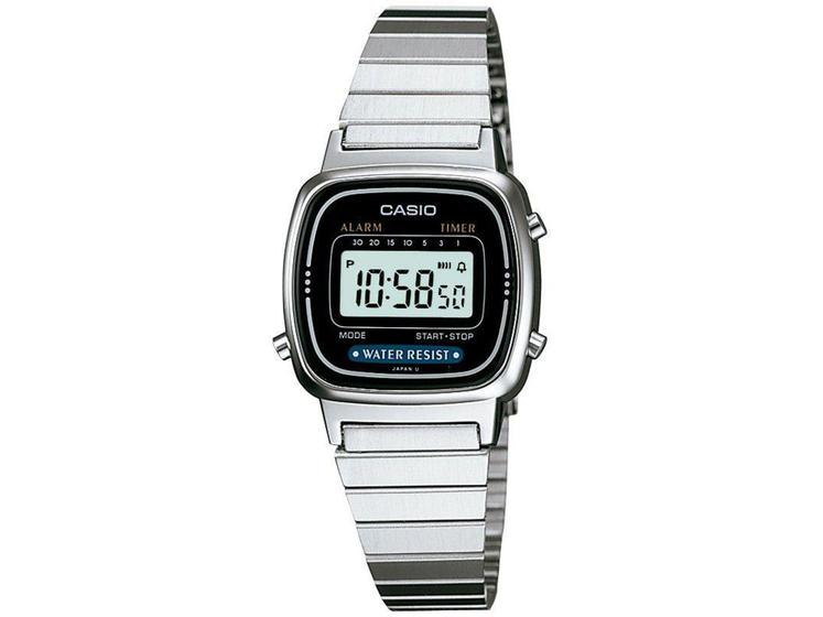 Imagem de Relógio Feminino Casio Digital Vintage - LA670WA-1DF Prata