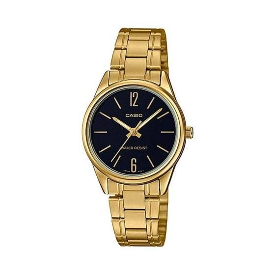 Imagem de Relógio Feminino Casio Dourado Pequeno Fundo Preto