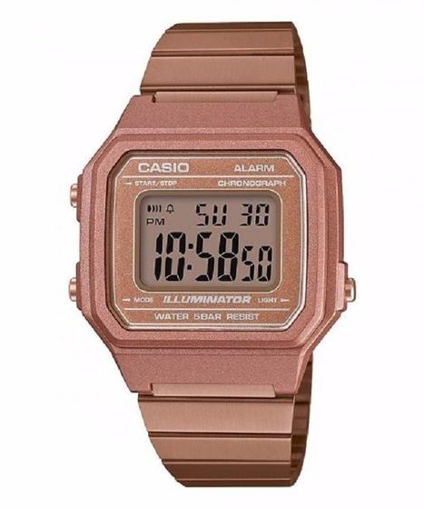 Imagem de Relógio Feminino Casio Vintage B650Wc 5Adf Rose Digital