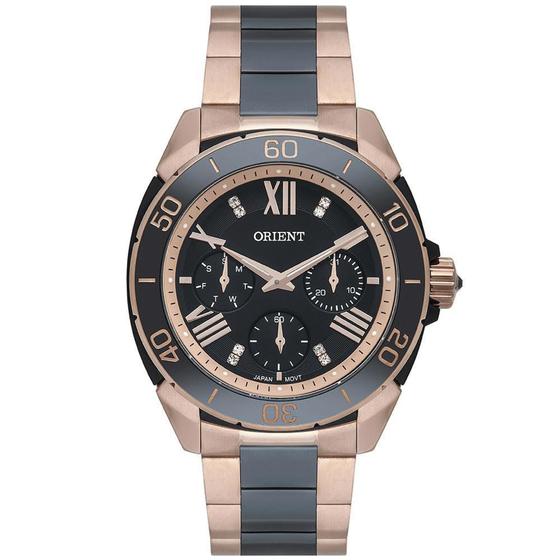 Imagem de Relógio Feminino Ceramic Orient Rosé  FTKKM002 P3RP