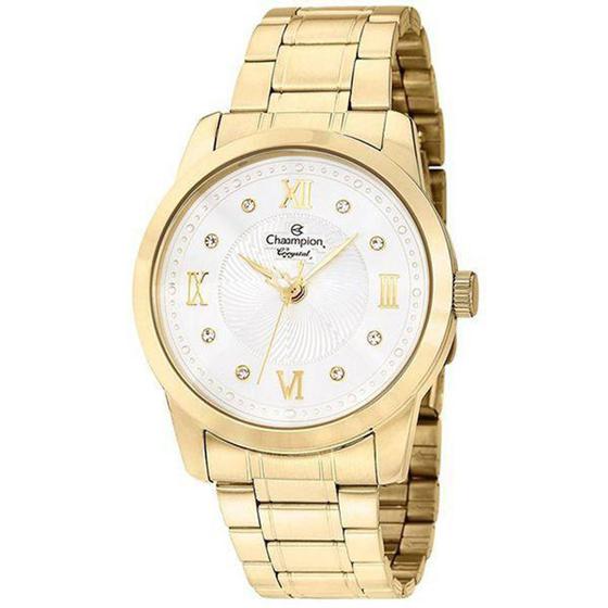 Imagem de Relogio Feminino Champion Dourado Crystal Strass