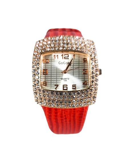 Imagem de Relógio Feminino com caixa Importado Luxo Vermelho Presente para namorada
