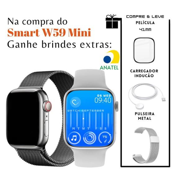 Imagem de Relógio feminino com pulseira de metal Smartwatch digital original 41mm