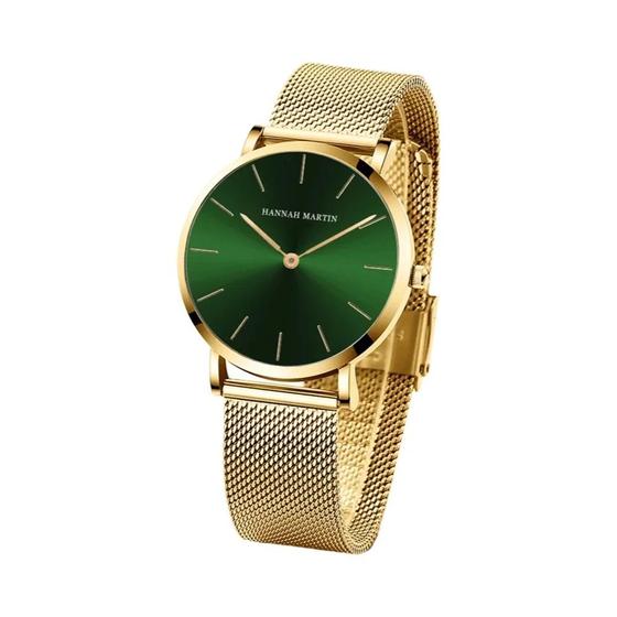 Imagem de Relógio Feminino de Quartzo com Pulseira de Aço Inoxidável - Design Simples e Elegante