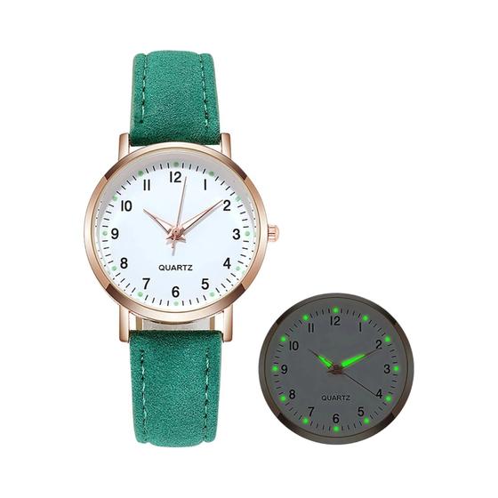 Imagem de Relógio Feminino de Quartzo Retrô - Design Moderno, Minimalista e Cravejado de Diamantes
