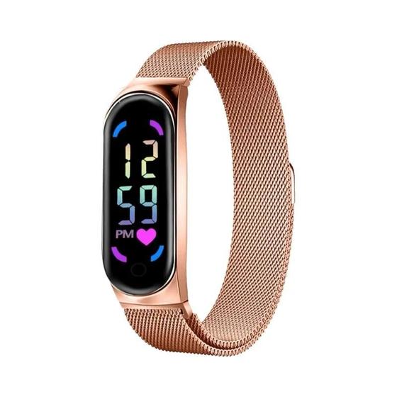 Imagem de Relógio Feminino Digital LED à Prova d'Água com Pulseira Magnética - Fashion 2023