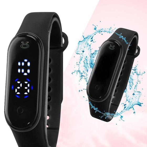 Imagem de Relógio feminino digital led silicone bracelete barato moda - Orizom