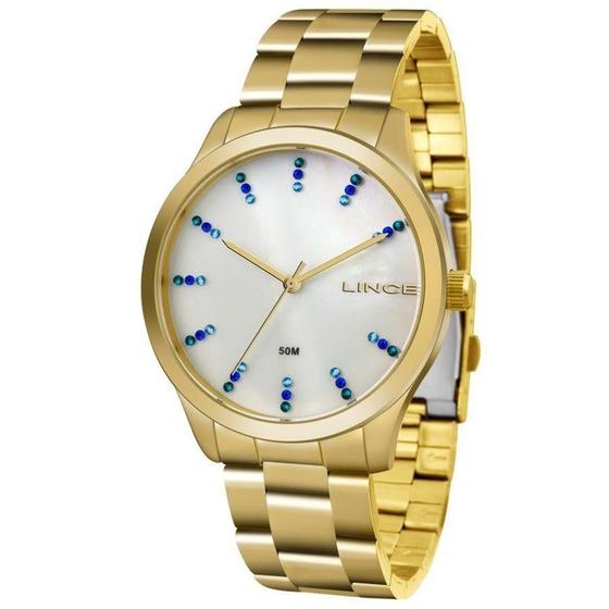 Imagem de Relógio Feminino Dourado Lince Lrg4445l B1kx