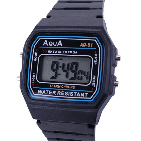 Imagem de Relógio Feminino e Masculino Modelo Aqua Clássico À Prova D'agua Vintage AQ-81
